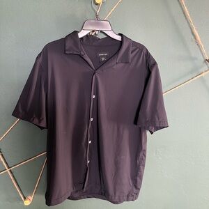 Men's Black Casual Button Down Shirt